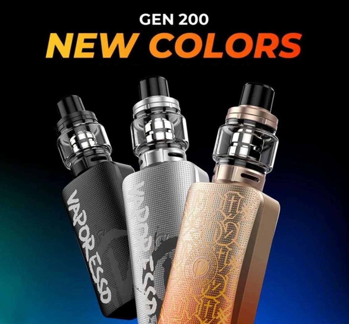Vaporesso GEN 200 Kit, itank 8ml, gti mesh coils, gen 200 box mod, gen
